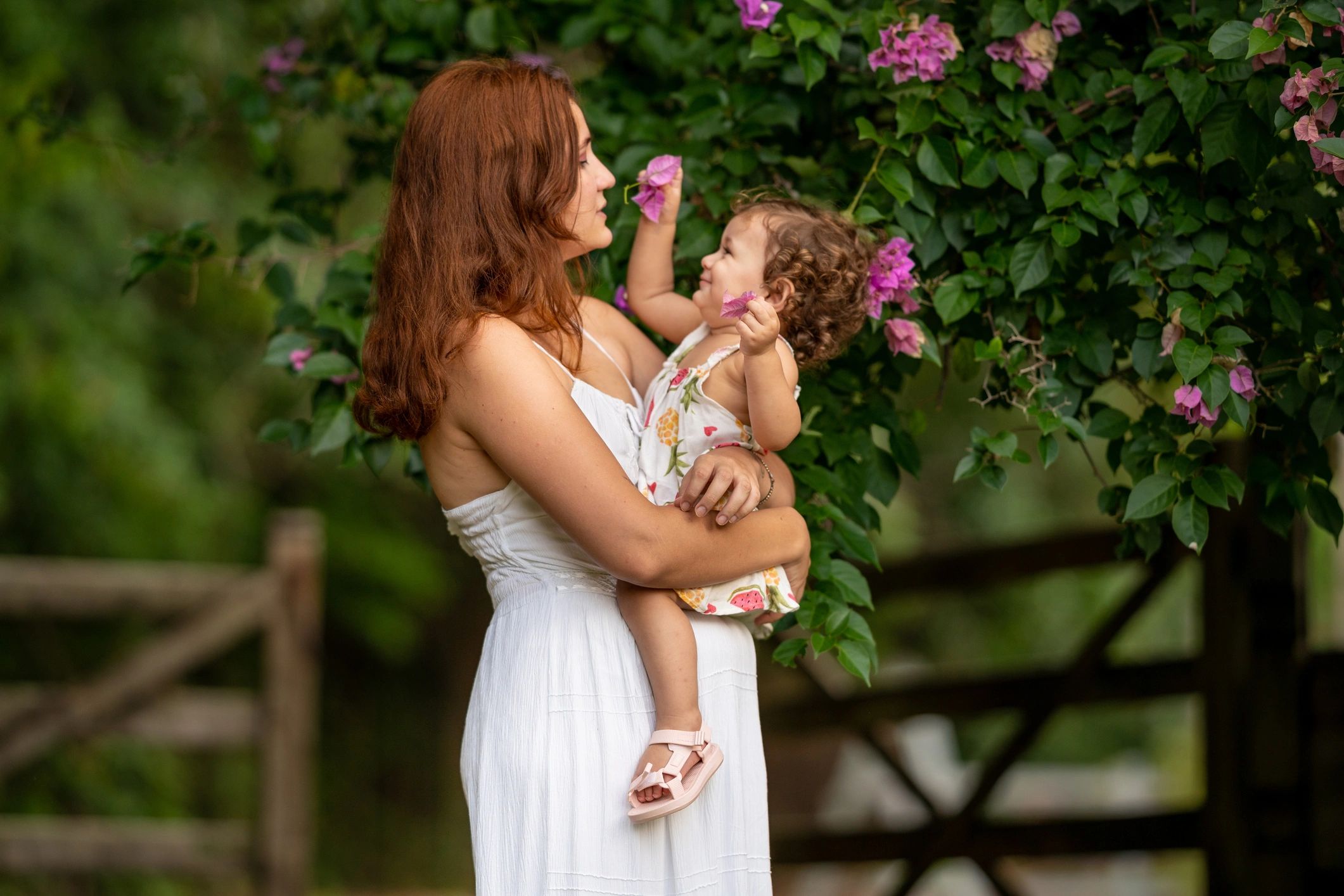 matching floral headbands, mom and daughter, accessories, pastel, feminine, product photography, white background