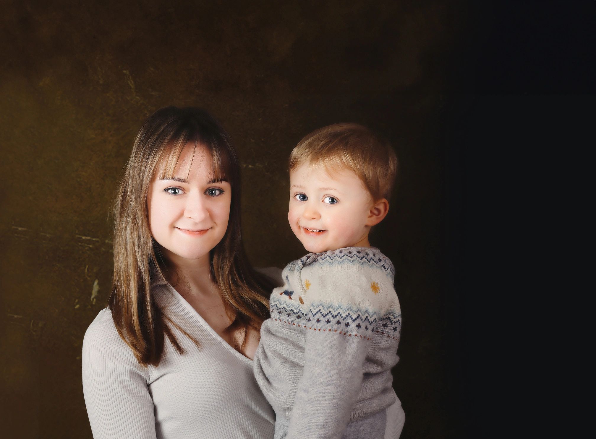 mother and child testimonial portrait